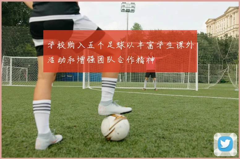 学校购入五个足球以丰富学生课外活动和增强团队合作精神